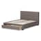 Baxton Studio Brandy Grey Upholstered King Size Platform Bed with Storage Drawer 131-7317 - alternate 7